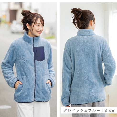 軽もこボアのあったかジャケット.|s15